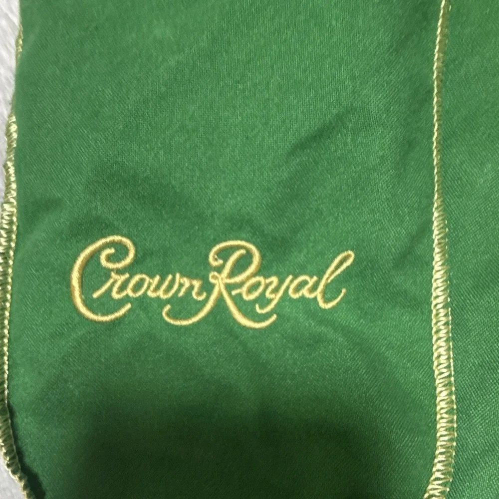 Crown Royal Embroidered Drawstring Bag Pouches Lot, Purple Green Black